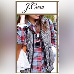 J. Crew Herringbone Vest